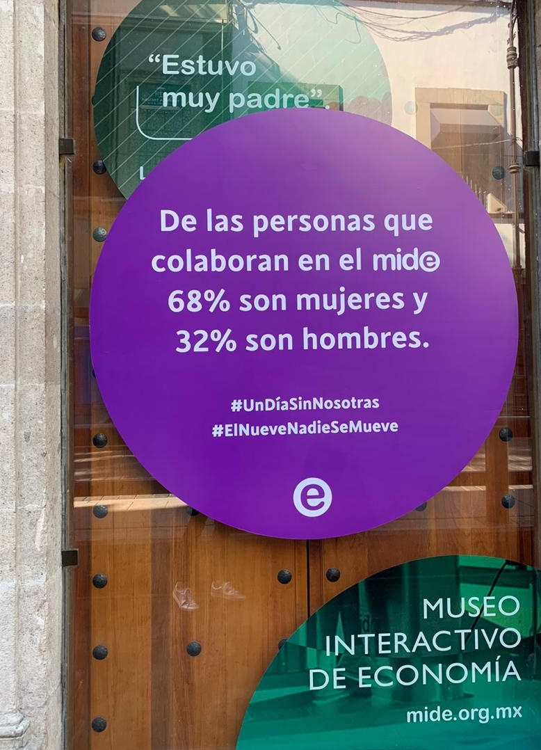 MuseoMIDE's tweet photo. #UnDíaSinNosotras 🇲🇽
De las personas que colaboran en el MIDE, 68% son #mujeres y 32% son hombres.
#El9NadieSeMueve
#ElNueveNadieSeMueve
#PorUnMexicoSinFeminicidios
#PorUnMexicoSeguro
#soyMIDE https://t.co/purkvojaDZ