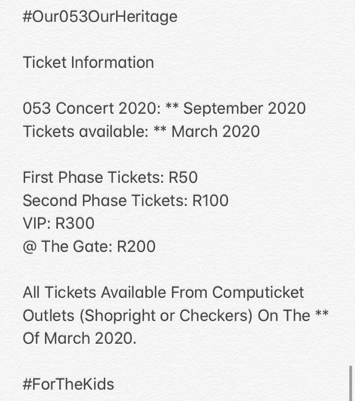 manakapro's tweet photo. 053 Concert Updated information! Get your money right before the tickets get sold out! 🔥💯 #Our053OurHeritage #ForTheKids https://t.co/91s3e860R6