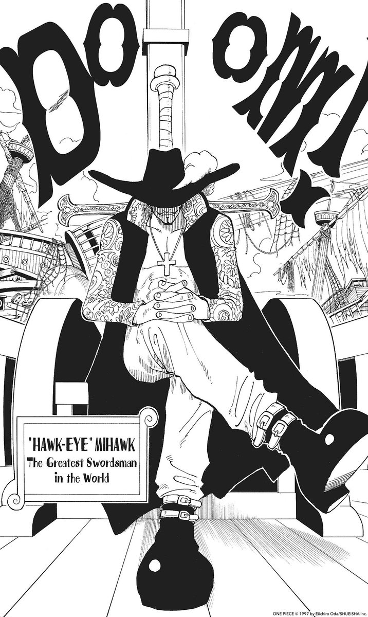 Drawing of one of the strongest swords in the world, Mihawk's