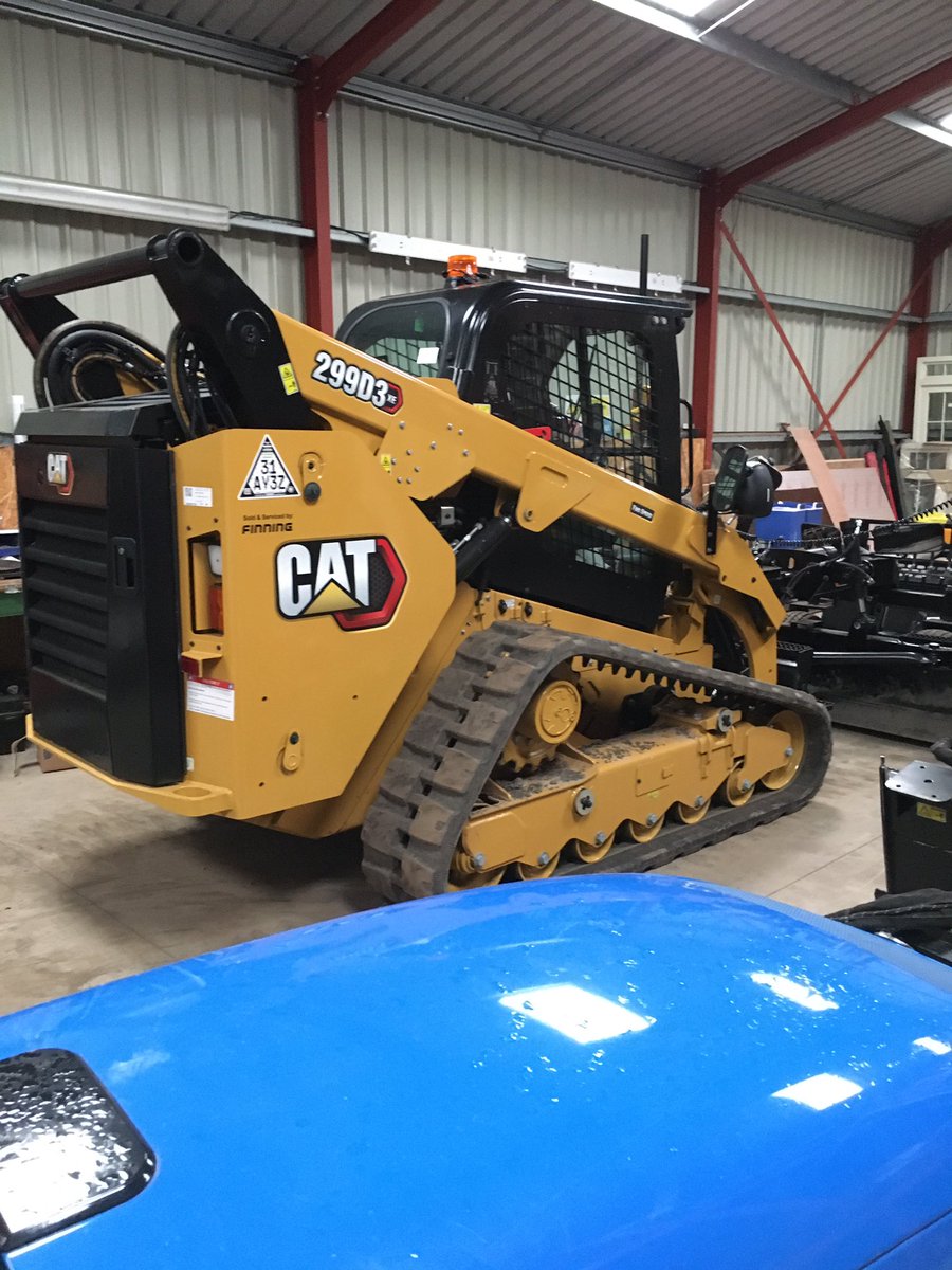 KsteeleKyle's tweet photo. Huge thank you to Roger at Liberty Sports Ltd for your support in the purchase of the CAT 299D3 XE. One of the first customers in the UK to take delivery of a D3 skid steer! #CAT #builtforit https://t.co/UBLxrM546k