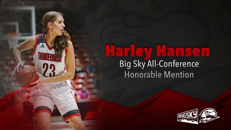 Snow_WBB's tweet photo. Congratulations to former Badger, Harley Hansen, on being an Honorable Mention All-Big Sky selection. #alwaysus https://t.co/aQqWLOOWcm
