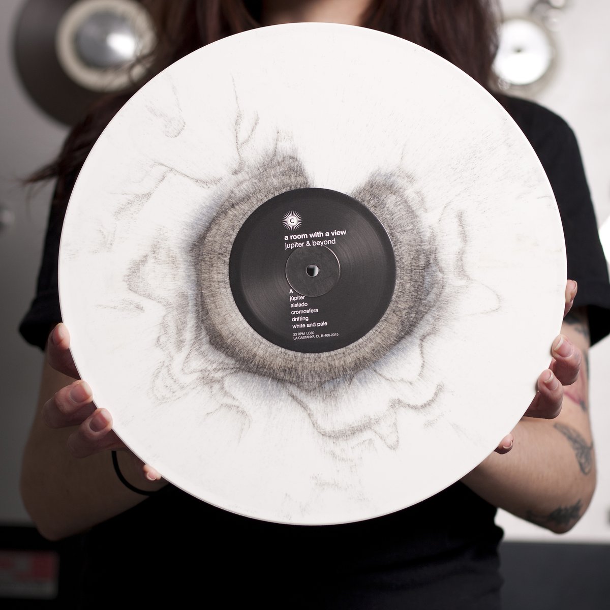 xvinylx's tweet photo. Going a couple years back, into 2015. This is white record with black powder haze.

Unfortunately, haze effect and effects using powder have proven to be problematic in production and are now discontinued.

Featured: A Room With A View - Jupiter &amp; Beyond LP

#xvinylx #vinyl https://t.co/5PU8QUB9gD
