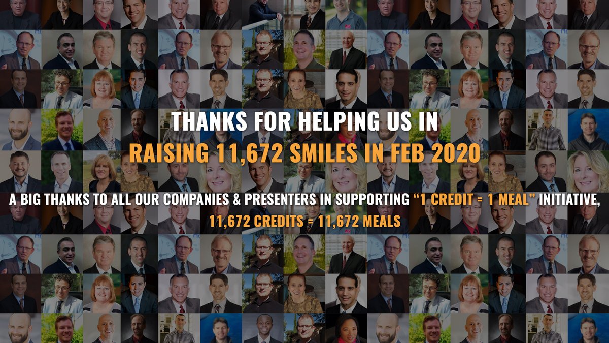 myCPE's tweet photo. February 2020 has been great month for us (11,672 Meals). We would really like to thank all the presenters, speakers, companies, participants for contributing towards #1C1M program. We like to thank our partners  @FoodBank4NYC ,@foodbankSJ for helping us in our wonderful cause. https://t.co/fIUOnq6Jf6