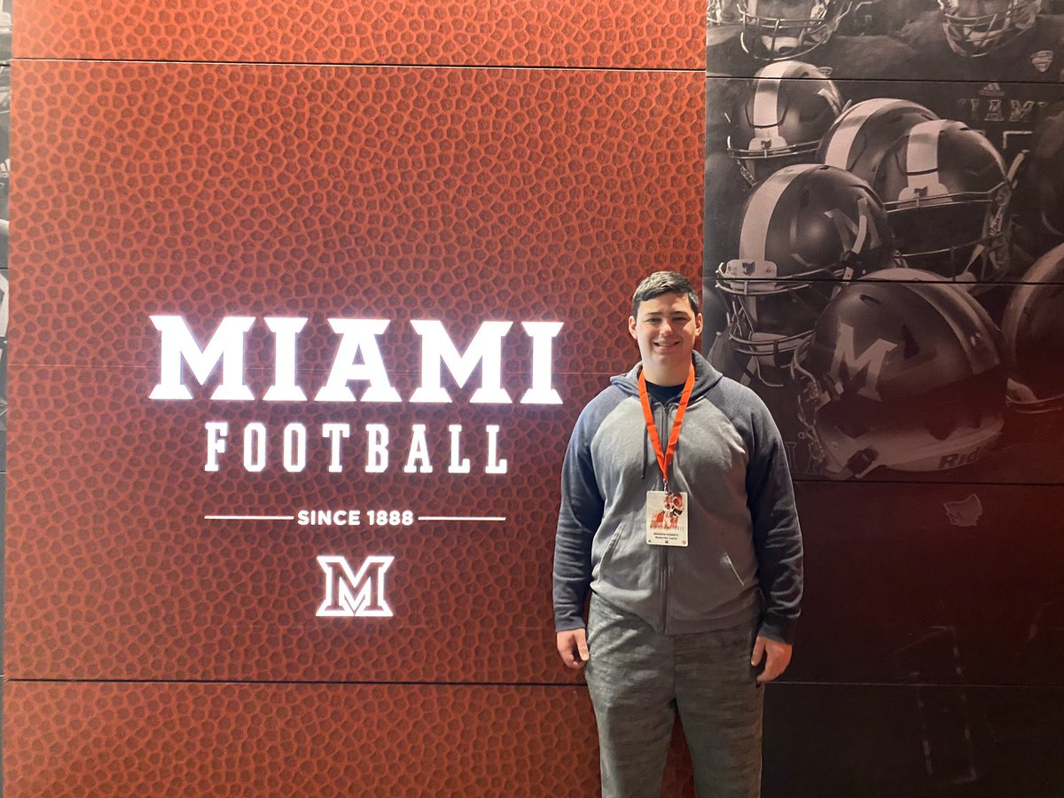BKennedy076's tweet photo. Amazing junior day visit to Miami of Ohio thank you @Martin_Miami_HC @CoachBarnett_MU @CoachJohnHauser for a great experience and a fantastic day! https://t.co/YdkVTiMRMK