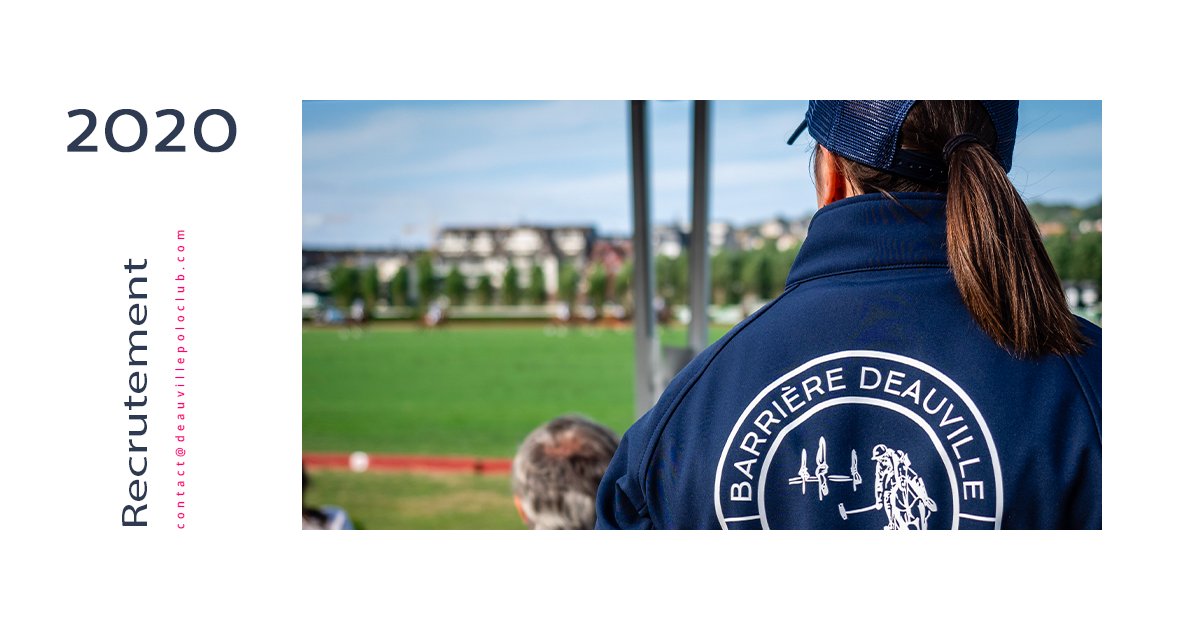 - Recrutement 2020 📢 -
Le Deauville International Polo Club recherche des étudiants disponibles du 5 au 31 août pour constituer son équipe à l'occasion de la Barrière Deauville Polo Cup 2020.
Infos👉 bit.ly/recrutement20