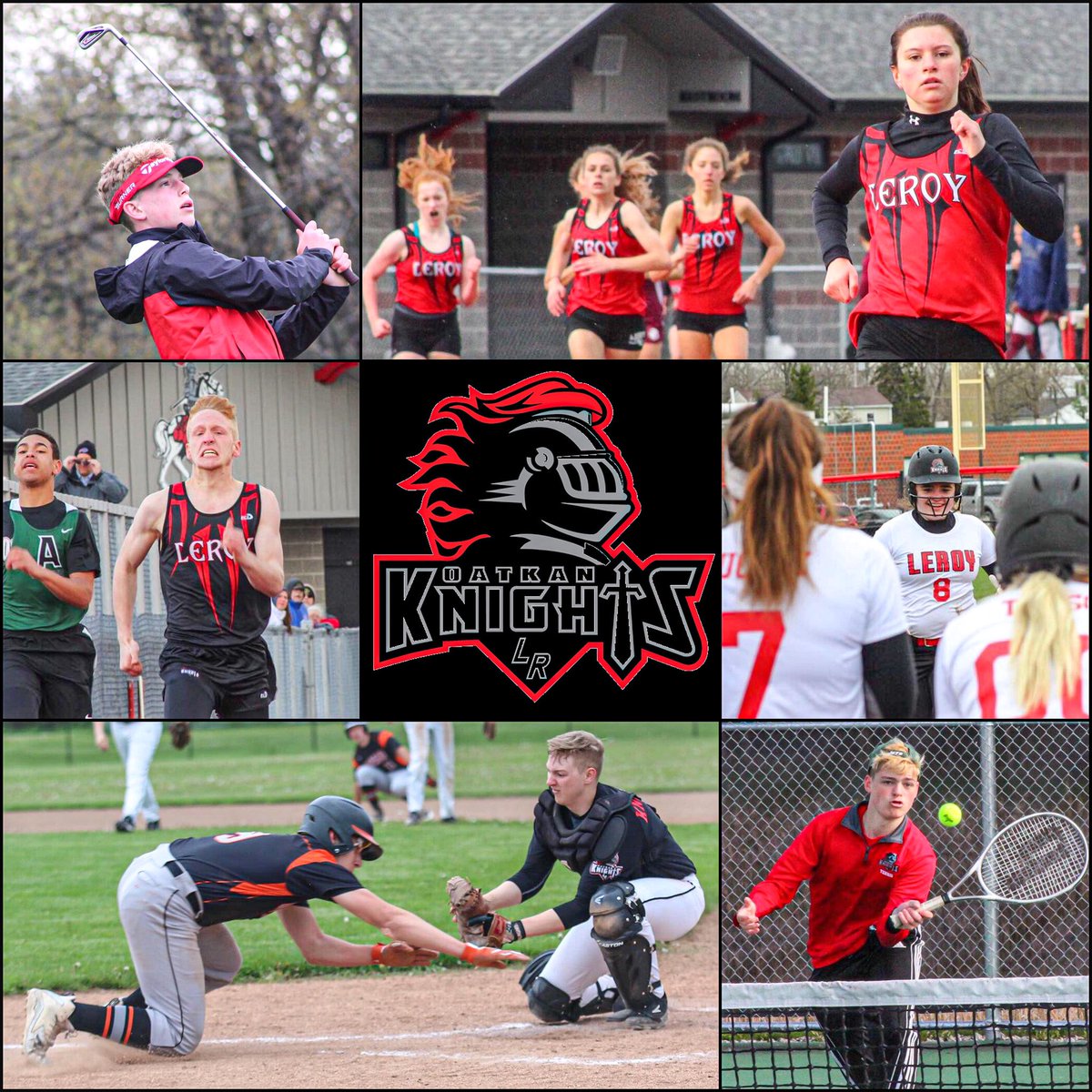 LeRoy_CSD's tweet photo. 🔴⚫️⚔️🔴⚫️⚔️🔴⚫️
@SecVAthletics 
2020 Spring Sports Kickoff!

Good luck to our student athletes and coaches this spring season...it’s go time in this amazing weather!

#DefendTheCastle
#OatkanKnights
#BlockChasin
#LRtitletown https://t.co/jovJ3etdb1