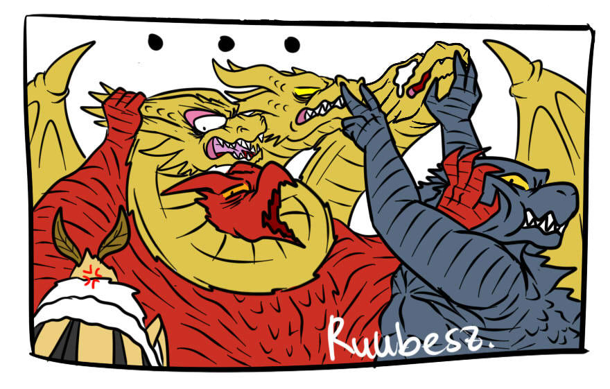 Godzilla and the crew get into a fight in the new dub of @ruubesz comic! https://t.co/SCJRaMGhBS
#Godzilla #GodzillaKingOfTheMonsters #voiceover