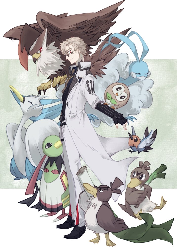 「山鳥毛と鳥pkmn 」|寒太のイラスト