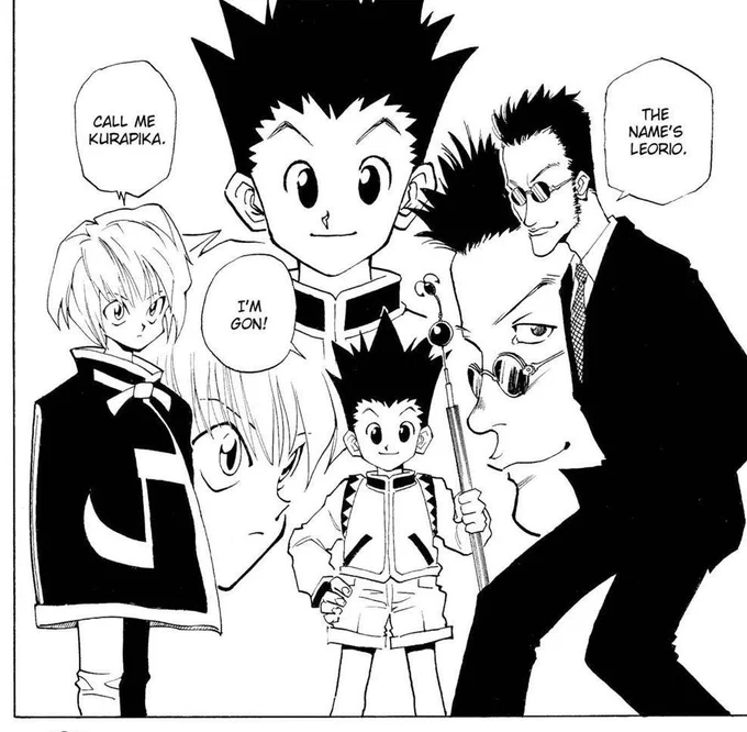 i started reading the manga and leopikas intro has me reeling....where are kurapikas arms. why is leorios face like That 