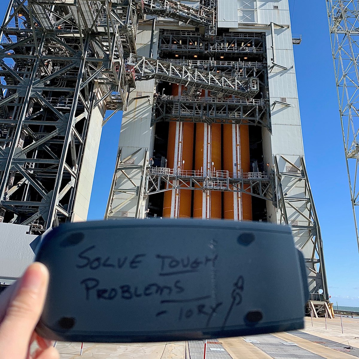 <a href="/elonmusk/">Elon Musk</a> My calculator has been signed by <a href="/torybruno/">Tory Bruno</a> I'll be at <a href="/SATELLITEDC/">SATELLITE x GovMilSpace</a>  today if you'd like to sign the fresh one I've packed for you!