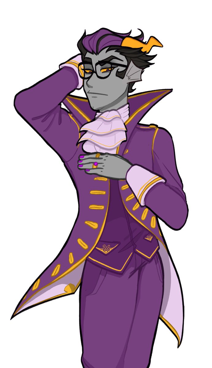 awolCarbonate's tweet photo. #HSACULTURE Day 1 + 2 !
Hi! I'm awolCarbonate, and I'm French!
In France, we have a river called the Rhône, which is sometimes also called Eridan for a reason that is unknown to me 🤔
So I decided to draw Eridan in noble French clothes from the French Revolution! It was fun! https://t.co/ujvOY4NMqJ
