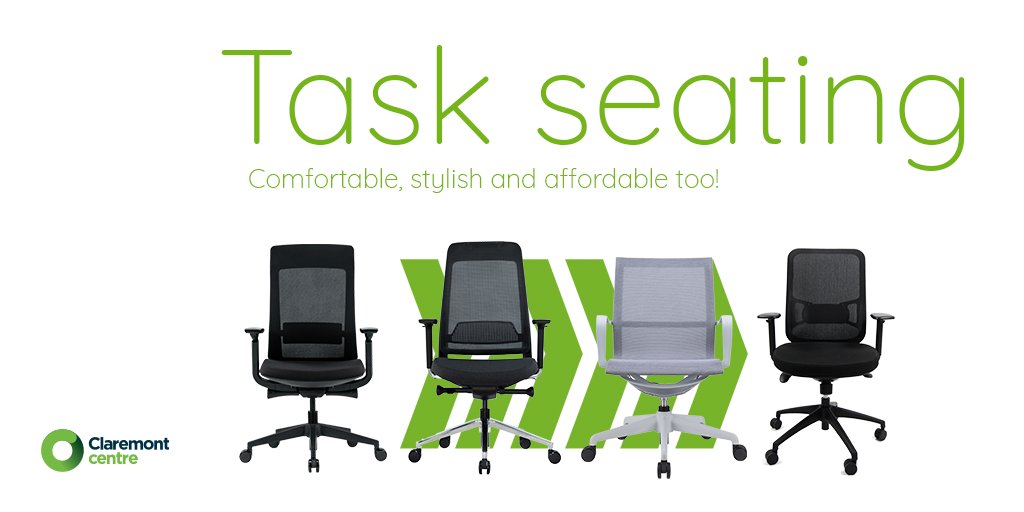 ClaremontCCL's tweet image. With our new #taskseating portfolio, we want to help make sure your clients are sitting comfortably. 

Check out our full range of task chairs here: ow.ly/ubQE50yFVDI 

#officechairs