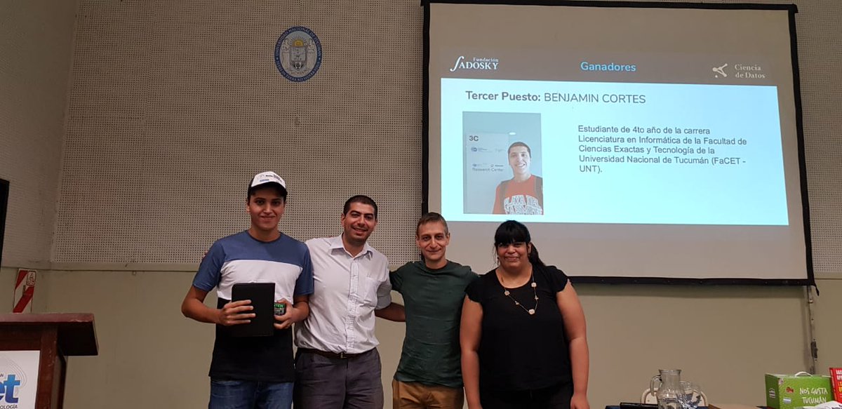 iafacet's tweet photo. Cerramos la semana pasada el #WorkshopAI con entrega de premios de la competencia @funsadosky .
Gracias por participar!
@ScaniaArgentina @facetuntoficial @workshopTPC @arBritish @NKrasnogor @jaumebp https://t.co/1gssEqfRem