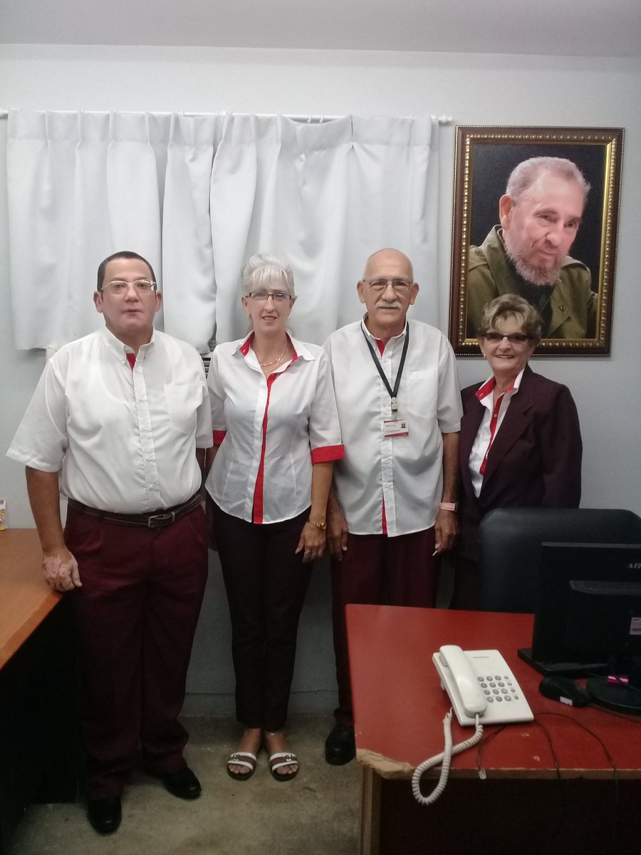 dtmcopextel's tweet photo. En Copextel Mayabeque los trabajadores haciendo gala del uso del uniforme como parte del módulo de presencia. #CopextelMayabeque #SomosCopextel #Copextel https://t.co/a90J117ER0