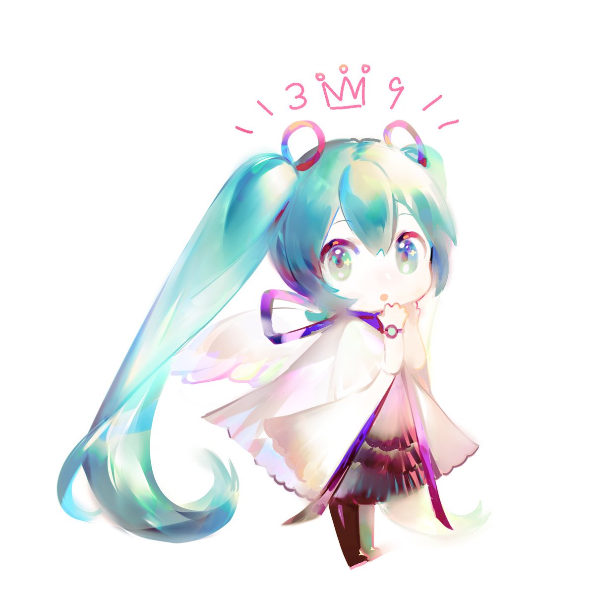 初音ミク 「#ミクの日 」|三目YYBのイラスト