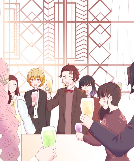わんおさんがTwitterに投稿した竈門炭治郎(鬼滅の刃)のイラスト。