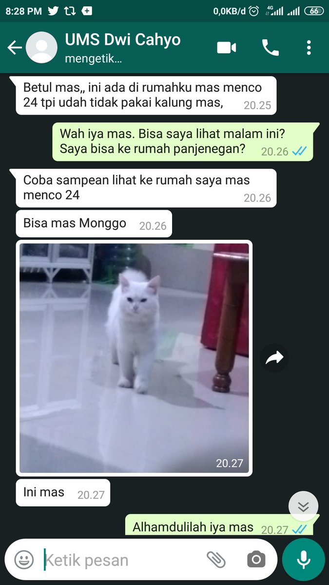 Saya diberitahu teman dari jarkom di grup2 sekitar ums dan dikasih tahu ada tetangga yang mendapatkan tamu ke rumahnya.