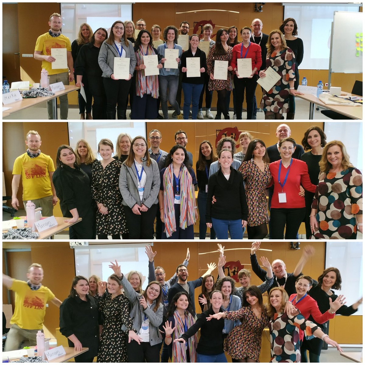 suctiproject's tweet photo. 16 new #SUCTI Fabulous Trainers! Their presentations after an intense Train the Trainers week were really impressive! So proud to see the SUCTI trainers family growing! @Erasmus_Project #Training #YOUareSUCTI #intled #staffmatters https://t.co/m0XK4mLAaS