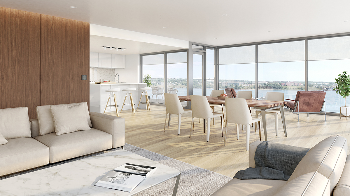 The Residences at Queen's Marque make a statement through purposeful simplicity and thoughtful details. View the unique space in person by visiting our model suite. queensmarque.com.