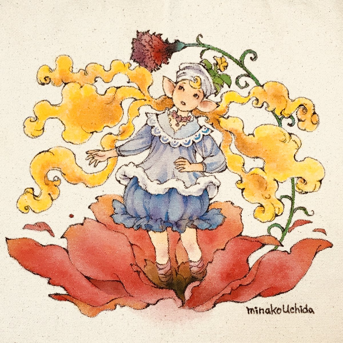「YOUCHAN(ユーチャン) @youchan_togoru 様からバトンを頂き」|内田美奈子のイラスト