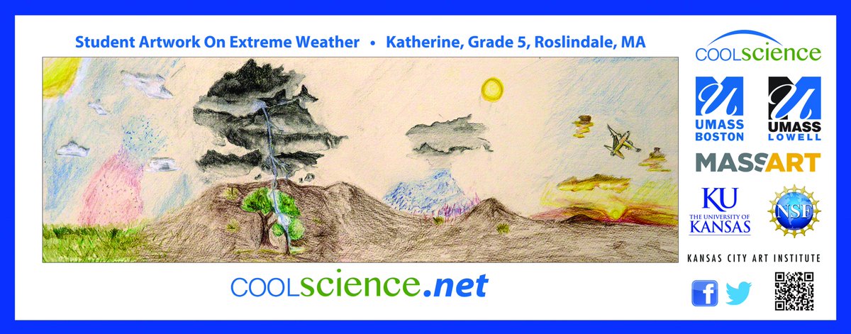 Katherine, a 5th grader from Roslindale, is a Cool Science Winner. Her artwork entitled “The Storm” will be put on public display inside several Merrimack Valley Regional Transit Authority buses.