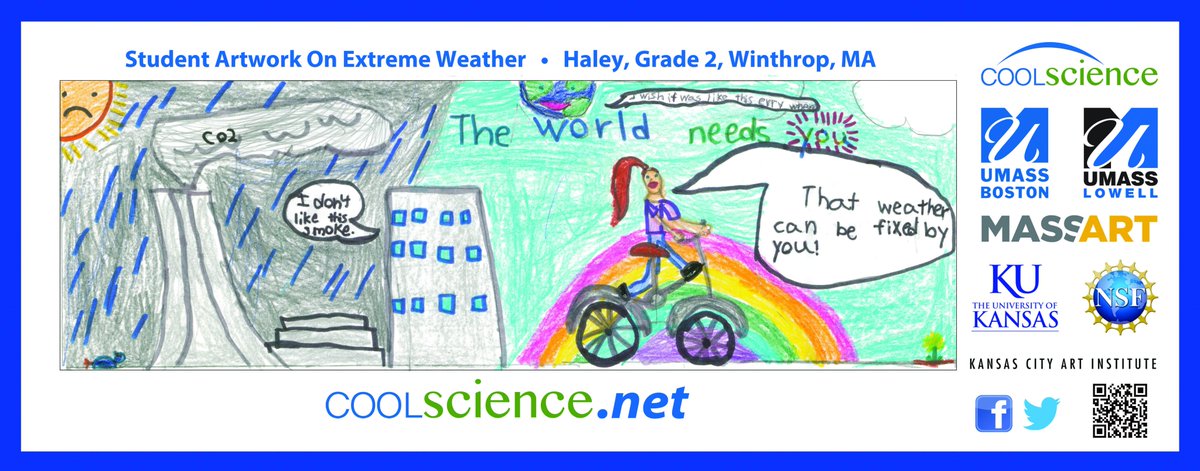 Haley, a 2nd grader from Winthrop, is a Cool Science 2020 Winner. Her artwork entitled “Save the Earth” will be put on public display inside several Merrimack Valley Regional Transit Authority buses.