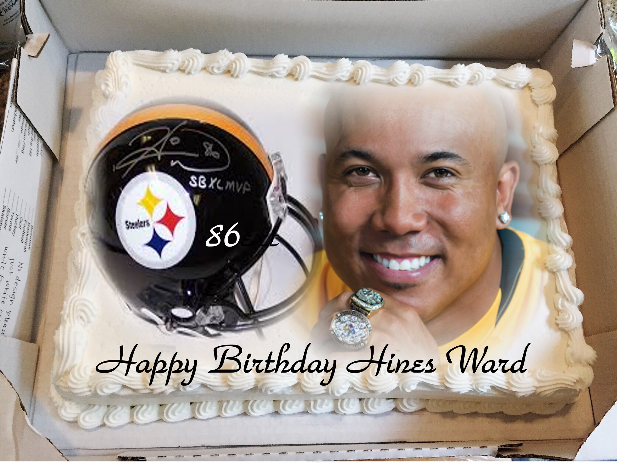 HAPPY BIRTHDAY TO THE AWESOME HINES WARD THE MAN THAT NEVER STOPS SMILING...LADY STEEL 