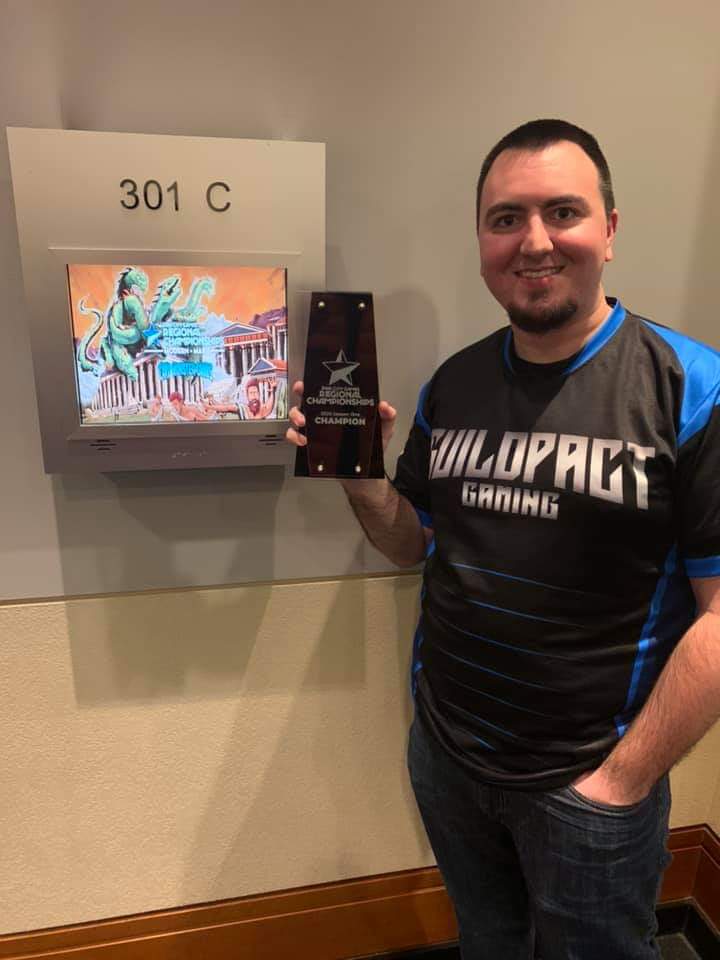 CardMonsterGame's tweet photo. Huge congratulations to our 1st place winner, @WadeCLawson from @GuildpactGaming! He won our #SCGREGIONALS event with Amulet Titan.
@StarCityGames #MagicTheGathering #mtg #mtgmodern #mtgbanlist https://t.co/3Qdvl2FztF