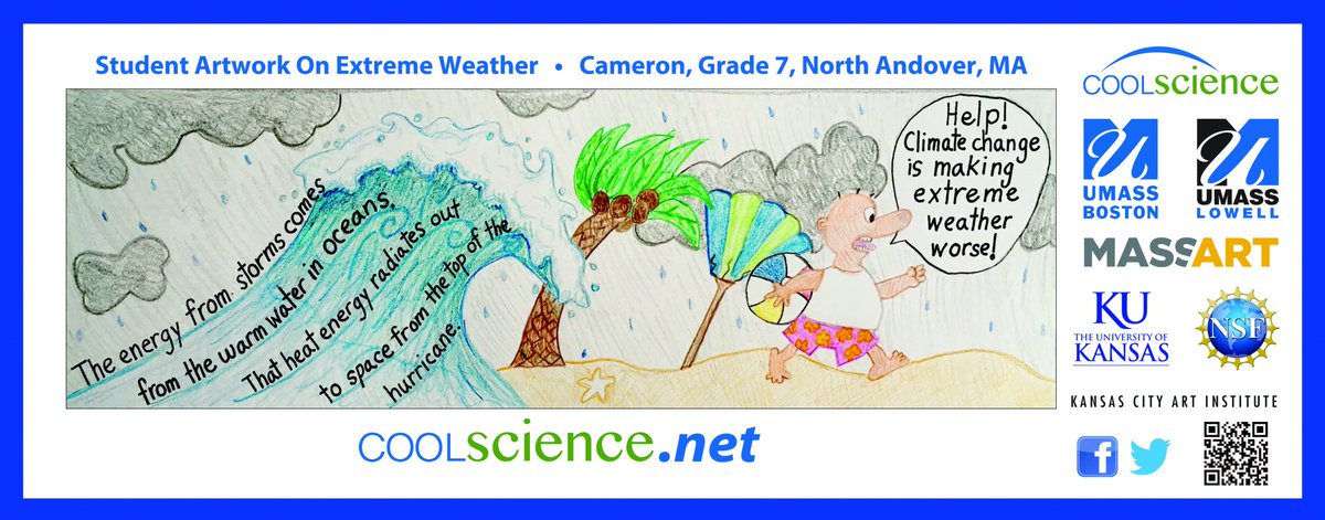 Cameron, a 7th grader from North Andover, is a Cool Science 2020 Winner. His artwork entitled “Changing Storms” will be put on public display inside several Merrimack Valley Regional Transit Authority buses.