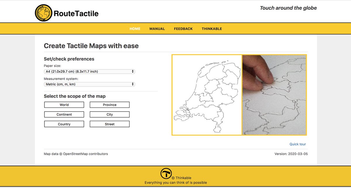 BTactile's tweet photo. Do you need a map in SVG format? 
Try RouteTactile by Thinkable
https://t.co/tYnJpQ4jTM

#TactileMaps #TactileGraphics #TactileImages #AccessibleGraphics #Blind #VisuallyImpaired #VisionImpairment #TVIs #Tactile #Braille https://t.co/B8g1Qd0c7j