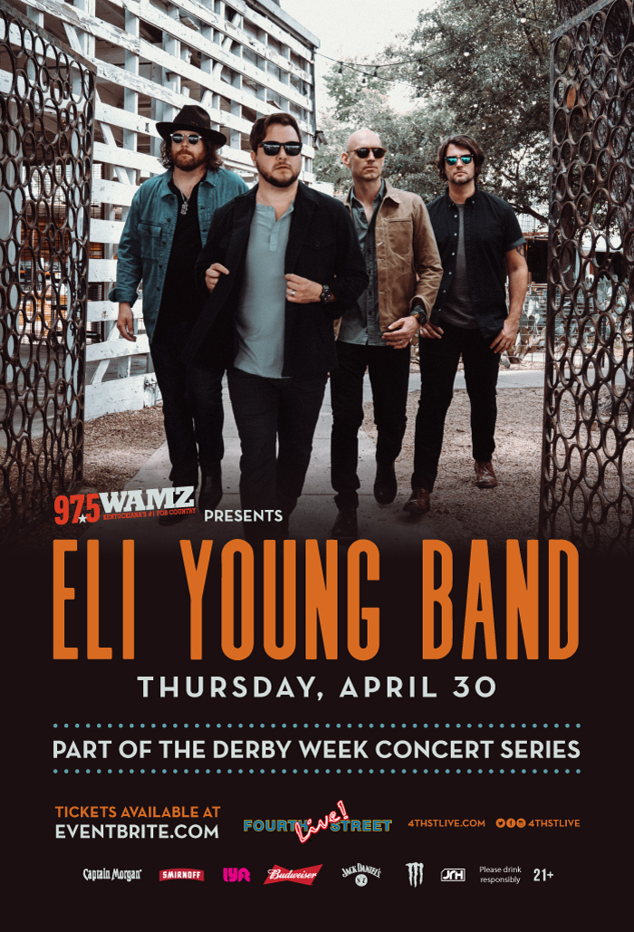 4thstlive's tweet photo. JUST ANNOUNCED π¨ @EliYoungBand at Fourth Street Live! on Thursday, April 30 π #DerbyWeekConcertSeries
Tickets go on sale Friday, March 13 at 10AM π
https://t.co/aXCwrcXKy3 https://t.co/1MwYz020Ts