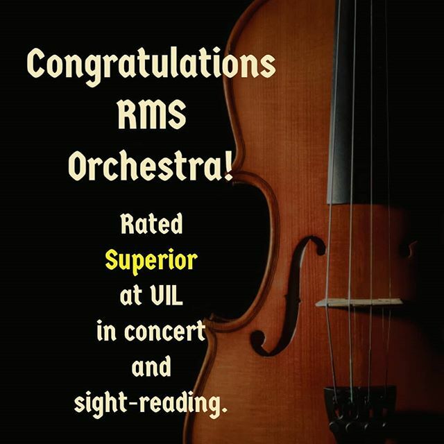 RidgeviewMS's tweet photo. Way to go Advanced and Chamber Orchestras! They both earned superior ratings in concert and sight reading at a recent UIL contest. #ProudPanthers #RidgeviewMS @roundrockisdfinearts @ridgeviewpta https://t.co/d063lA9roD