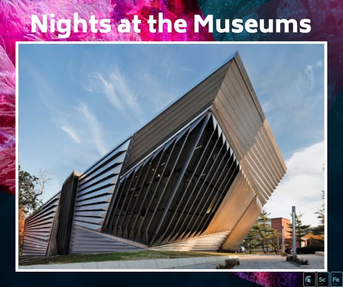 Wharton Center (@whartoncenter) on Twitter photo The 'Nights at the Museum' series with <a href="/MSUSciFest/">MSU Science Festival</a> bring science to life! During April, experience museums after dark all across the state! 🔦 For specific museums and days visit: qoo.ly/34t3qz The 'Nights at the Museum' series with <a href="/MSUSciFest/">MSU Science Festival</a> bring science to life! During April, experience museums after dark all across the state! 🔦 For specific museums and days visit: qoo.ly/34t3qz