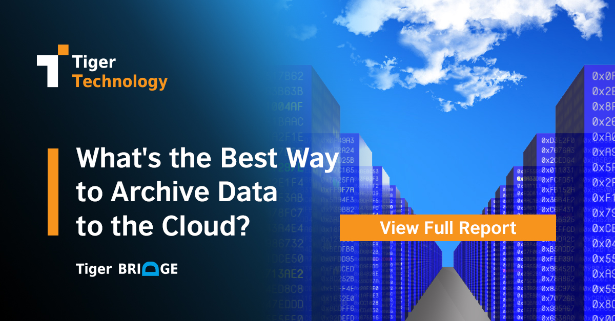 What’s the best way to archive data to the cloud?
Download the full report today to find out:
bit.ly/3a6FZAb
#HybridCloud #Backup #Archive #DataManagement #Storage