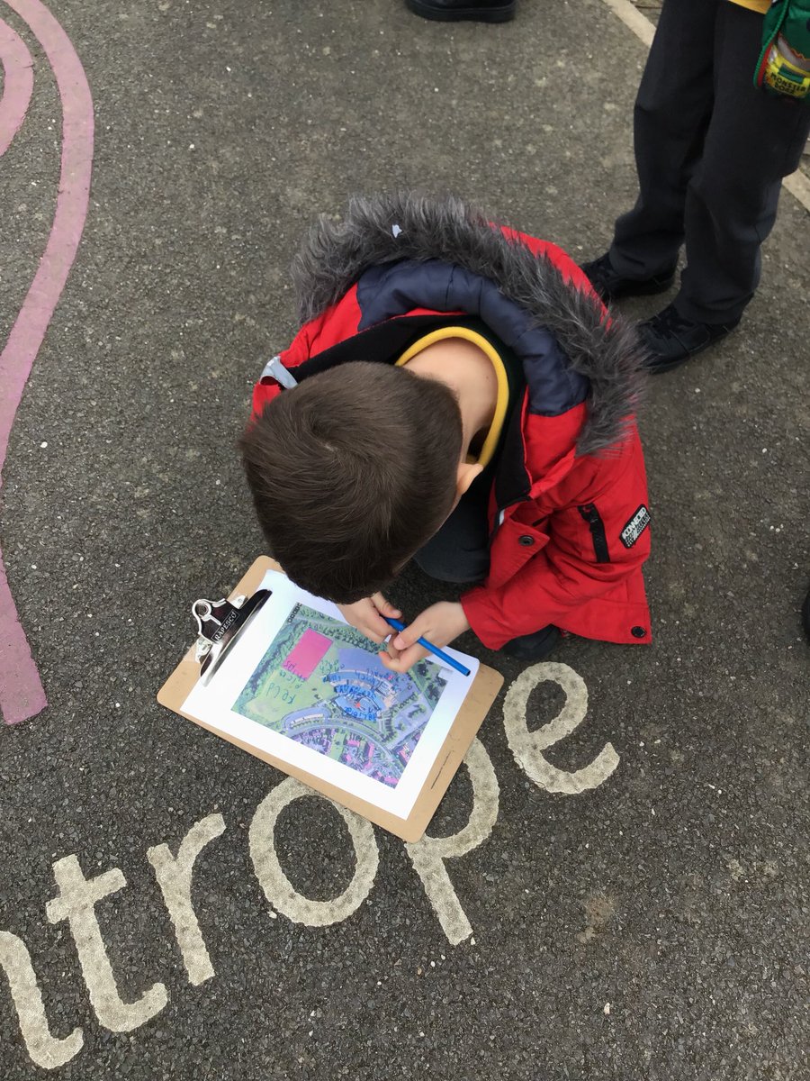 SparrowsMPS's tweet photo. We have been on a tour of our school identifying and labelling on a map what we see. https://t.co/l2U0ffREH9