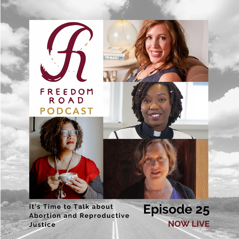 FreedomRoadus's tweet photo. NOW LIVE #FreedomRoadPodcast: The issue of abortion has the power to hold our nation hostage because we never talk about it. @lisasharper talks about it with @RevSusanB, Rev. @SekinahHamlin, and @andrealucado. https://t.co/kjlIRvhbsk https://t.co/JbiUGaTnI9