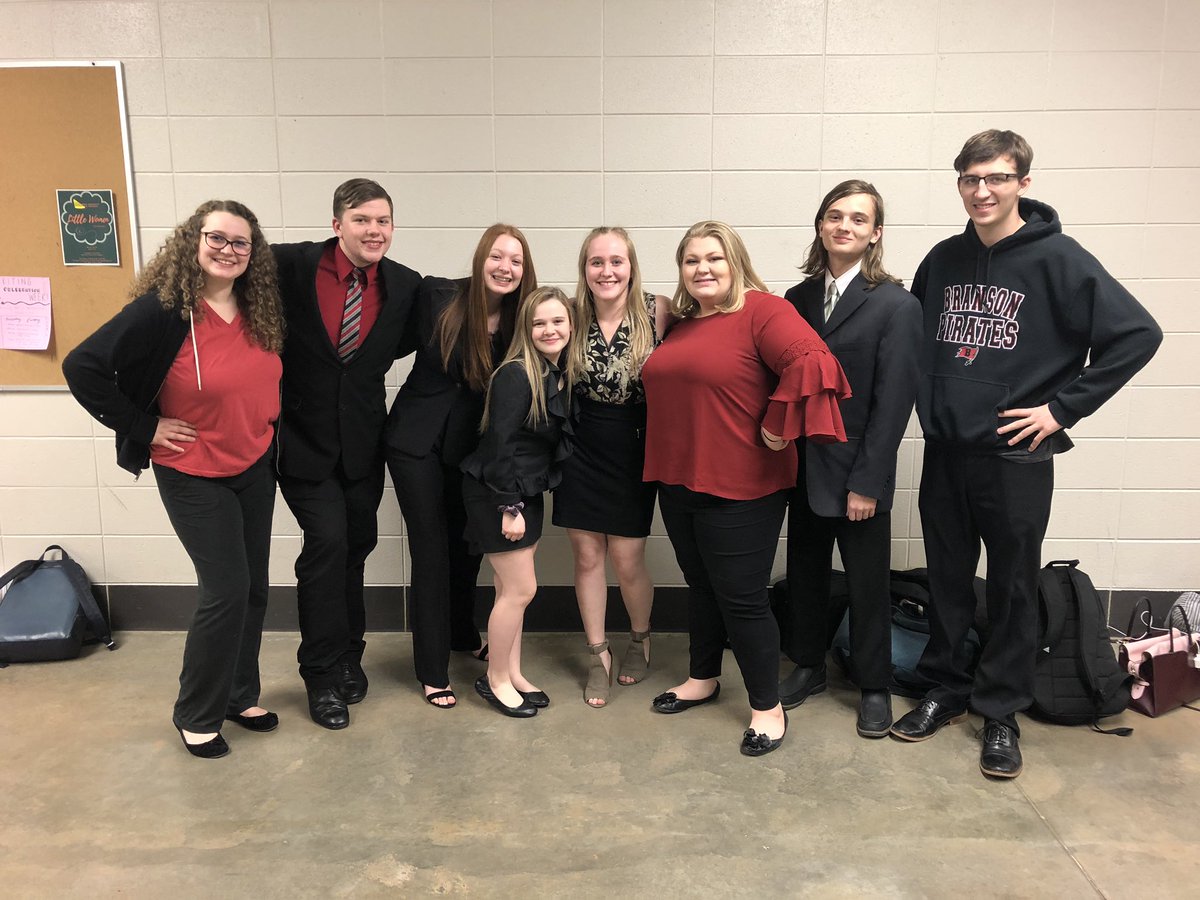 We took 8 competitors to the district tournament , 5 made finals and one is going to state! Congrats to all, especially Tanner for qualifying! #wearebranson