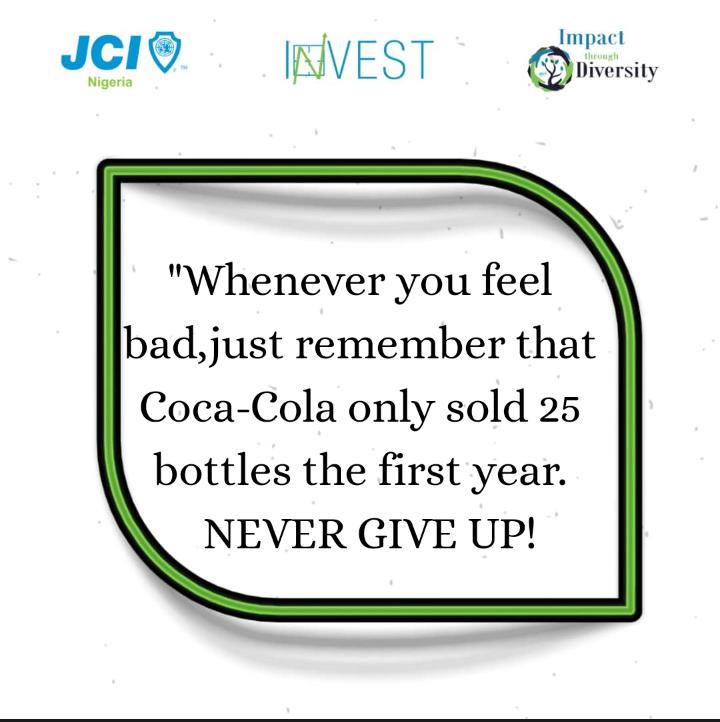 AauaJcin's tweet photo. Stay motivated!

#smashgoals 
#investinyourself
#MondayMotivaton #itd2020 @jci_nigeria @CollegiateJCIN https://t.co/aDdxxysLMv