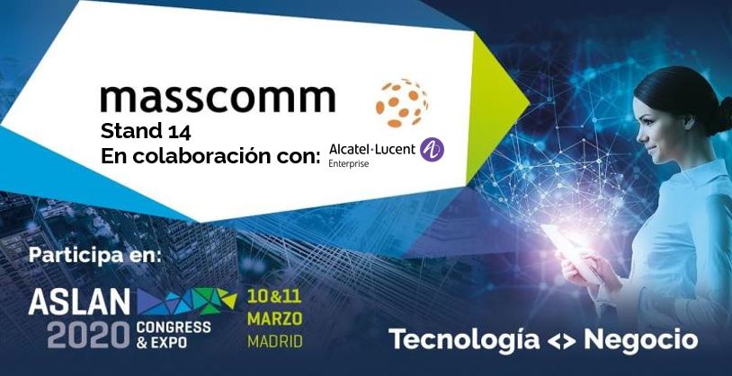 [ASLAN2020] Quedan pocas horas para que de comienzo el evento más importante del sector. #ASLAN2020 da su pistoletazo de salida y nosotros participamos en el stand 14 en colaboración con nuestro fabricante <a href="/ALUEnterprise/">Alcatel-Lucent Enterprise</a>. ¡Ven a conocer nuestras novedades!