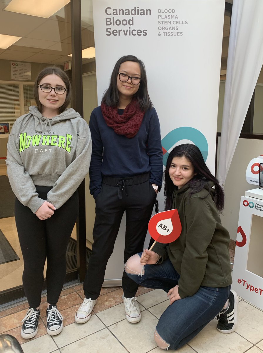 LifelineYQL's tweet photo. @cchschool @HolySpiritCSD students are saving lives! Donate on behalf of your favourite Lethbridge High School in March. #HSChallenge #blooddrive #studentssavinglives #YQL https://t.co/4IiycvGaeP