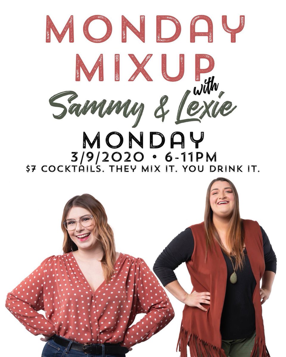 Lexie_Banks's tweet photo. ISSSA POP UP! 6PM @moshouse812 

$7 COCKTAILS. WE MIX IT. YOU DRINK IT! #imgoingtomos #mixitupmonday #cocktailhouse #hcad #evansvilleindiana https://t.co/2gOW5TaI9z