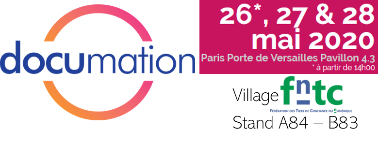 CATHERINEPATUEL's tweet image. Suite au report des salons #DPII participera au salon DOCUMATION les 26, 27 et 28 mai 2020 Paris Porte de Versailles.Venez nous rencontrer ! Présentation de notre nouvelle solution #EDC #PwSecure, pour transmettre des emails sécurisés et confidentiels avec accusé de réception.