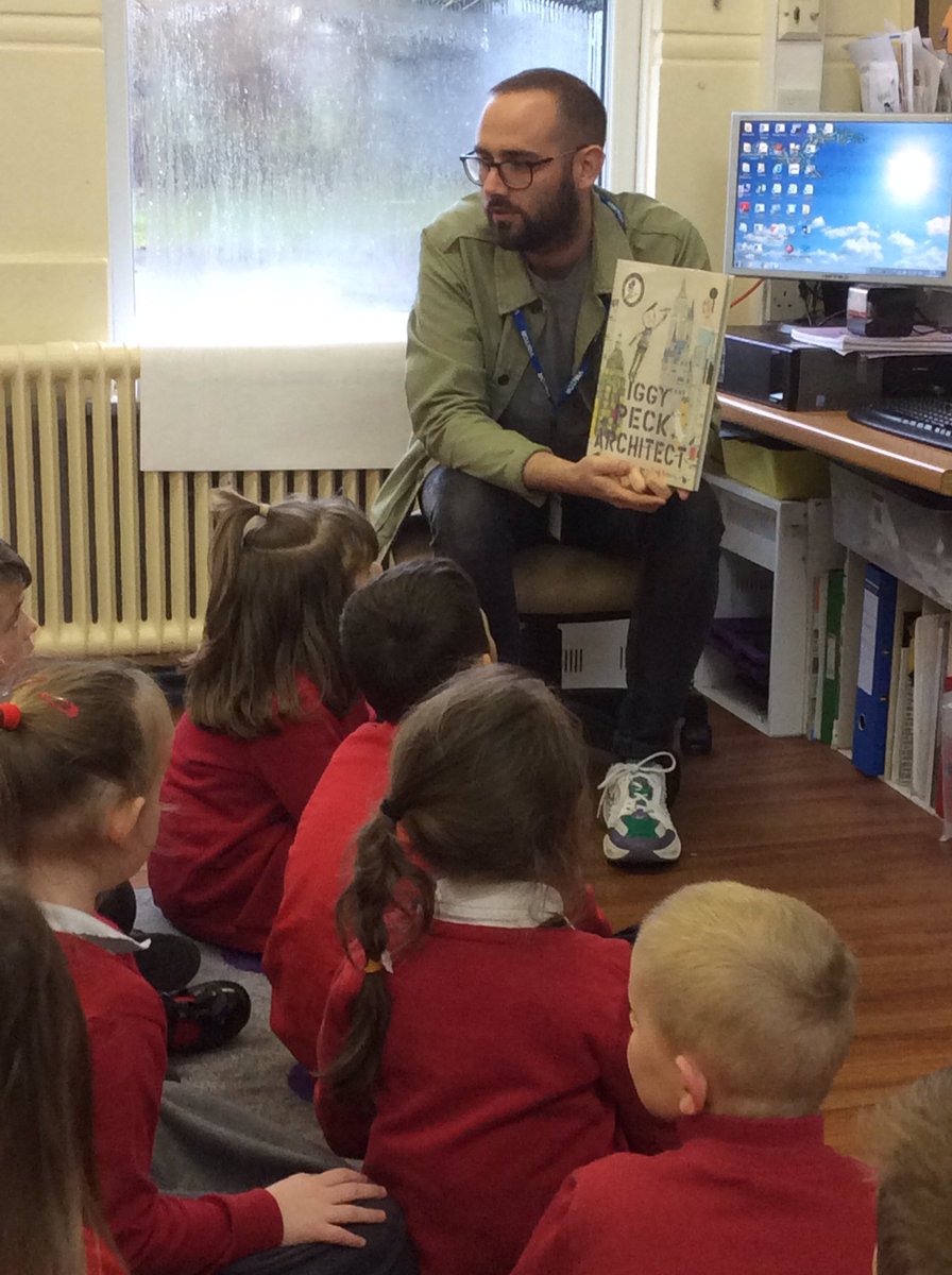 EastwayPrimary's tweet image. We have a familiar face back in year 1 today for secret reader...Mr Doherty #secretreader #cantstayaway