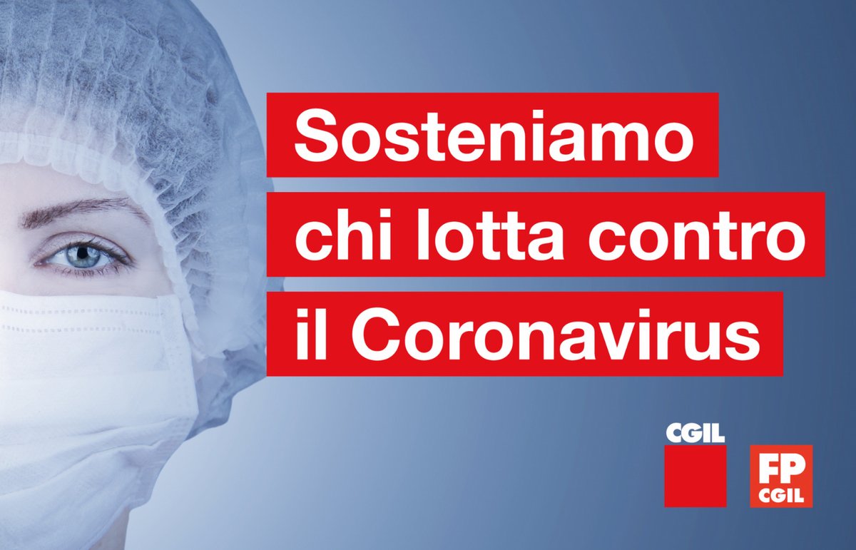 cgilnazionale's tweet photo. Sosteniamo chi lotta contro il #coronavirus. Chiediamo un gesto concreto per gli operatori del SSN alle prese con il #Covid19: subito assunzioni e maggiori risorse. Sosteniamoli. Loro stanno sostenendo il Paese. 
Firmiamo la petizione: https://t.co/lxf3ZZkRoA https://t.co/AlUfYpME4T