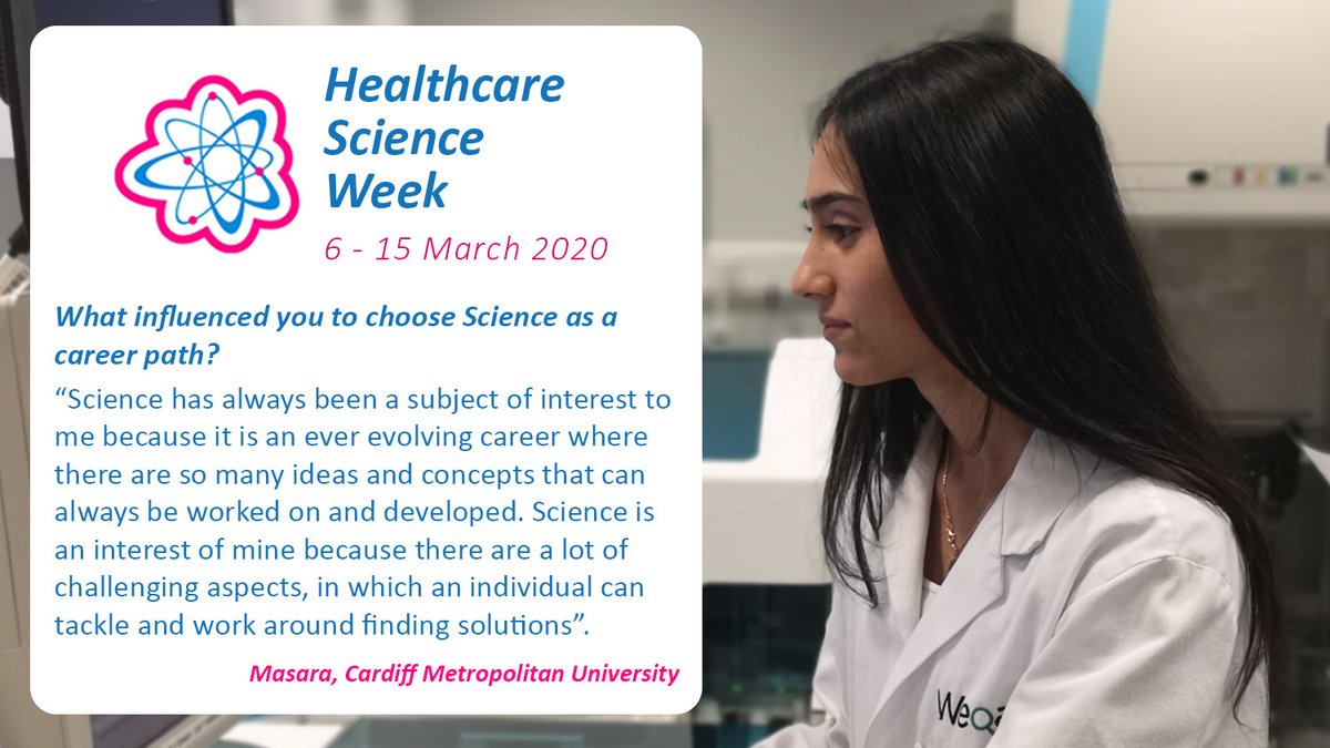 WeqasUK's tweet image. To celebrate #HealthcareScienceWeek and the professionals that work in this industry. Our recent work experience student, Masara from Cardiff Metropolitan University gave us her insight. #HCSweek20
