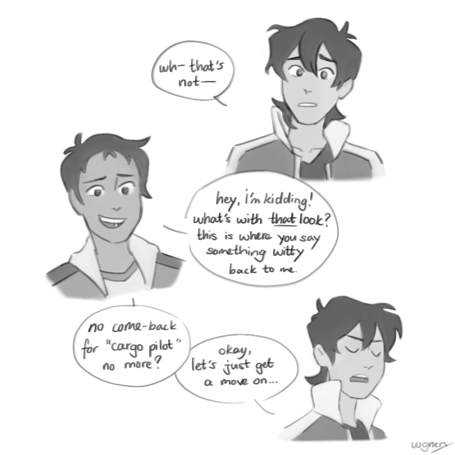 caboosery's tweet photo. still got that kl brain rot............ #klance https://t.co/vAznmZGJQX