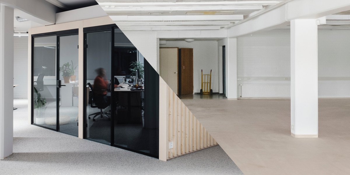 ynorthcom's tweet photo. From an empty shell, where our renovations began, to a box within a box. Designed by the people at @Futudesign_Ltd  the cube in the centre of Y-North is our place to meet, share our work or retreat to when we are looking for a place of clarity. See you at the cube! #ymademedoit https://t.co/zxum2uBWwr