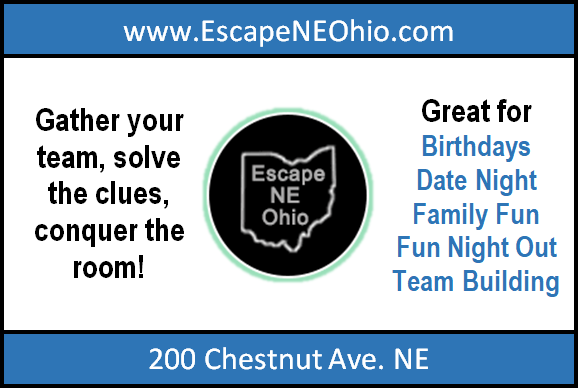 EscapeNEOhio's tweet photo. Escape rooms are great for so many different occasions! https://t.co/xQl1r6a8vJ
