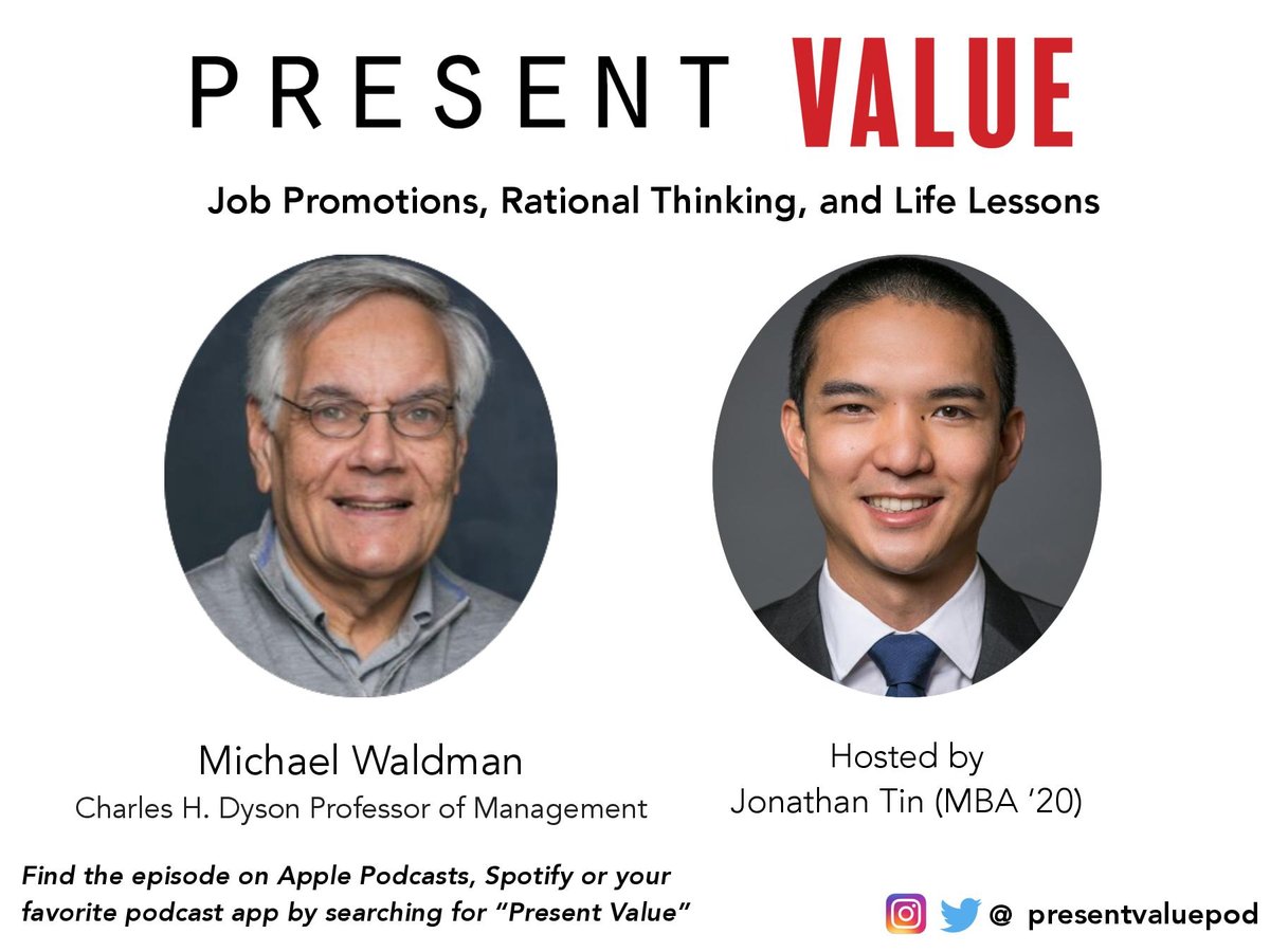 Listen to our latest episode with <a href="/CornellMBA/">Cornell Johnson</a> Prof. Michael Waldman. Waldman teaches the core #microeconomics course for first year #MBA students. The two discuss the role of job promotions, the benefits of lateral moves, and how resume padding may improve social welfare.