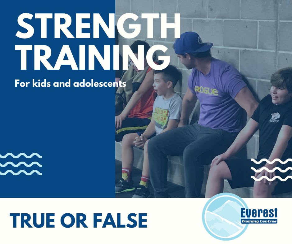 EverestTrains's tweet photo. There are a lot of misconceptions about strength and fitness training for kids and adolescents, mainly that it can be harmful. True or False? Take a look to find out more.
⬇️⬇️⬇️⬇️⬇️ https://t.co/3RwlmFKEJW